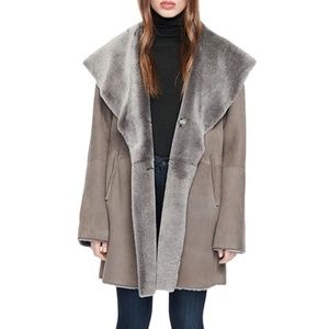 HiSO Genuine Shearling Baylie Reversible Fur Coat NWT XS Designer